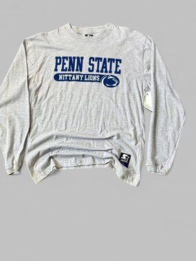 Vintage Deadstock Starter Grey Penn State Long Sleeve Tee